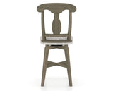 Canadel Swivel Counter Stool 7600 in FP Crypton® and 08 Shadow, back view