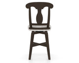Canadel Swivel Counter Stool 7600 in FP Crypton® and 59 Davy's Grey, back view
