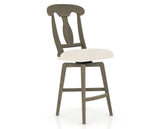 Canadel Swivel Counter Stool 7600 in FT InsideOut® and 08 Shadow, three-quarter view