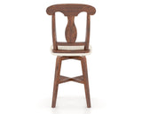 Canadel Champlain Swivel Counter Stool 7600 in FT InsideOut® and 33 Spice Washed, back view
