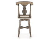 Canadel Champlain Swivel Counter Stool 7600 in FT InsideOut® and 72 Heritage Nature, back view