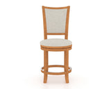 Canadel Upholstered Counter Stool 8003 in Swivel Base, front view