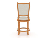 Canadel Upholstered Counter Stool 8003 in Swivel Base, back view