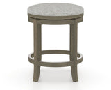 Canadel Stump Too Counter Stool in Shadow, 7C Fabric, side view