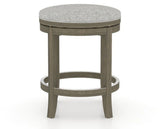 Canadel Stump Too Counter Stool in Shadow, 7C Fabric, back view