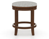 Canadel Stump Too Counter Stool in Cognac Washed, 7C Fabric, front view