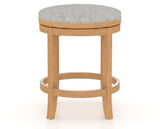 Canadel Stump Too Counter Stool in Caramel Washed, 7C Fabric, front view