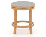 Canadel Stump Too Counter Stool in Caramel Washed, 7C Fabric, side view