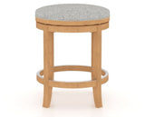 Canadel Stump Too Counter Stool in Caramel Washed, 7C Fabric, back view