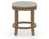 Canadel Stump Too Counter Stool in Pecan Washed, 7C Fabric, front view