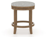 Canadel Stump Too Counter Stool in Pecan Washed, 7C Fabric, side view