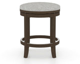 Canadel Stump Too Counter Stool in Hazelnut Washed, 7C Fabric, side view