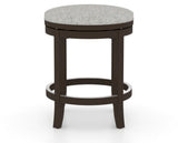 Canadel Stump Too Counter Stool in Davy's Grey, 7C Fabric, front view