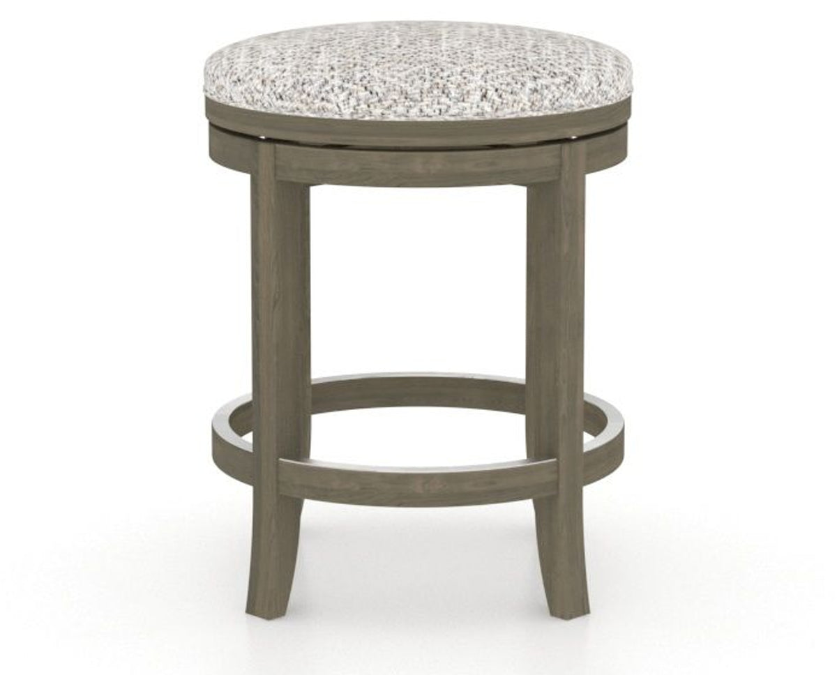 Canadel Stump Too Counter Stool in Shadow, FP Crypton®, back view