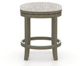 Canadel Stump Too Counter Stool in Shadow, FP Crypton®, back view