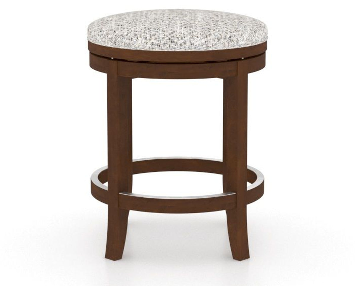 Canadel Stump Too Counter Stool in Cognac Washed, FP Crypton®, front view