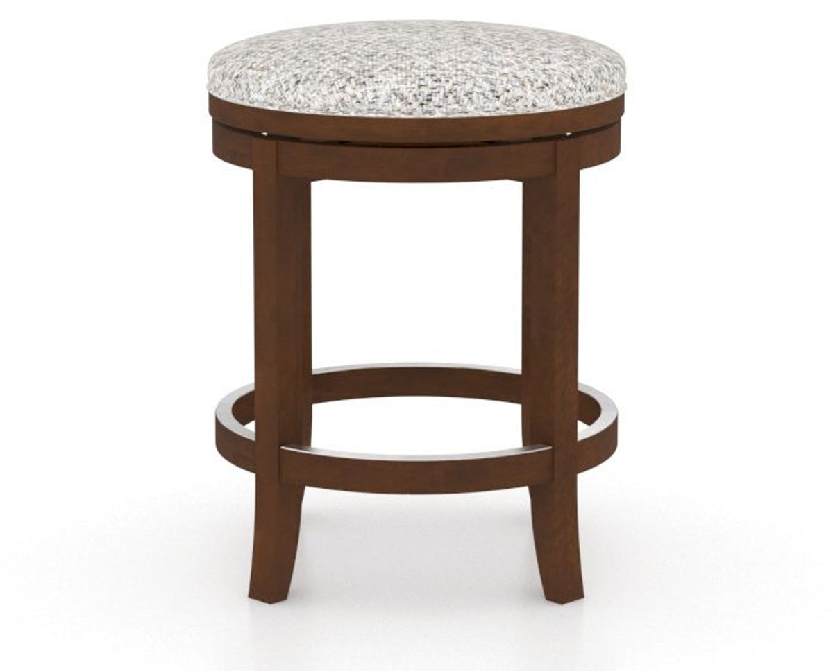 Canadel Stump Too Counter Stool in Cognac Washed, FP Crypton®, side view