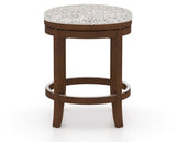 Canadel Stump Too Counter Stool in Cognac Washed, FP Crypton®, side view