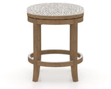 Canadel Stump Too Counter Stool in Pecan Washed, FP Crypton®, back view