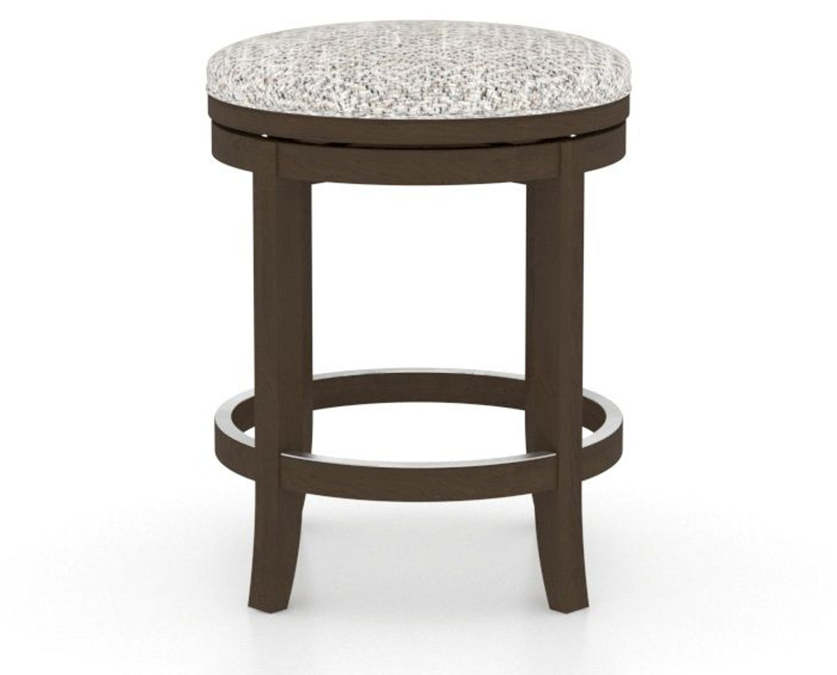 Canadel Stump Too Counter Stool in Hazelnut Washed, FP Crypton®, back view