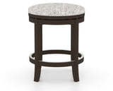 Canadel Stump Too Counter Stool in Davy's Grey, FP Crypton®, front view
