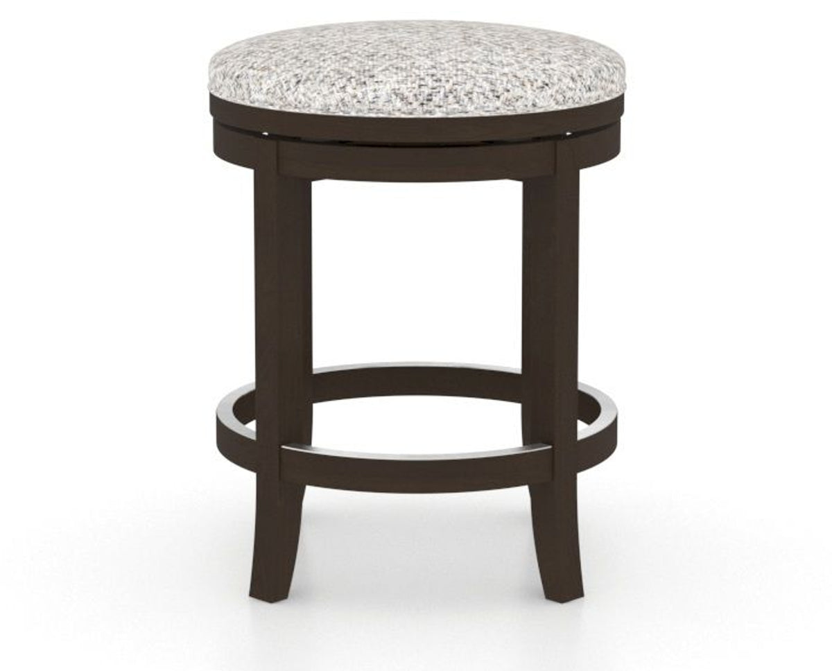 Canadel Stump Too Counter Stool in Davy's Grey, FP Crypton®, side view