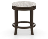 Canadel Stump Too Counter Stool in Davy's Grey, FP Crypton®, back view
