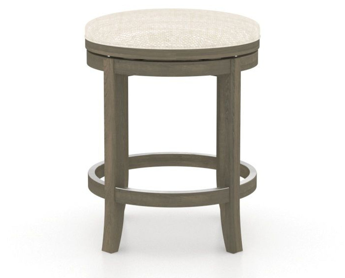 Canadel Stump Too Counter Stool in Shadow, FT InsideOut®, side view