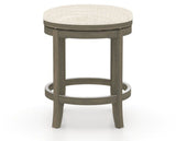 Canadel Stump Too Counter Stool in Shadow, FT InsideOut®, side view