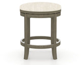 Canadel Stump Too Counter Stool in Shadow, FT InsideOut®, back view