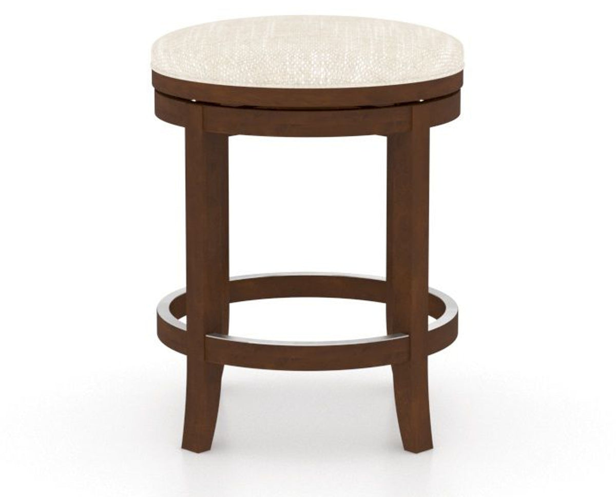 Canadel Stump Too Counter Stool in Cognac Washed, FT InsideOut®, front view