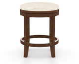 Canadel Stump Too Counter Stool in Cognac Washed, FT InsideOut®, side view