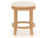 Canadel Stump Too Counter Stool in Caramel Washed, FT InsideOut®, front view