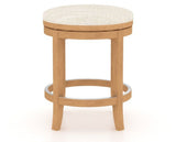 Canadel Stump Too Counter Stool in Caramel Washed, FT InsideOut®, side view