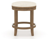 Canadel Stump Too Counter Stool in Pecan Washed, FT InsideOut®, side view