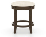 Canadel Stump Too Counter Stool in Hazelnut Washed, FT InsideOut®, side view