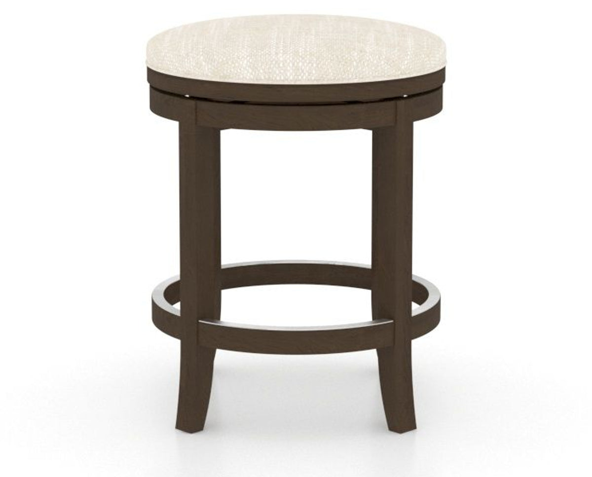 Canadel Stump Too Counter Stool in Hazelnut Washed, FT InsideOut®, back view