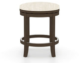 Canadel Stump Too Counter Stool in Hazelnut Washed, FT InsideOut®, back view