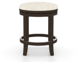 Canadel Stump Too Counter Stool in Davy's Grey, FT InsideOut®, front view