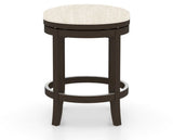 Canadel Stump Too Counter Stool in Davy's Grey, FT InsideOut®, back view