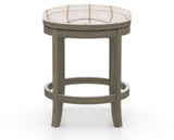 Canadel Stump Too Counter Stool in Shadow, OZ Fabric, side view