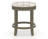 Canadel Stump Too Counter Stool in Shadow, OZ Fabric, back view