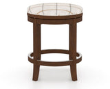 Canadel Stump Too Counter Stool in Cognac Washed, OZ Fabric, front view