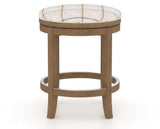 Canadel Stump Too Counter Stool in Pecan Washed, OZ Fabric, side view