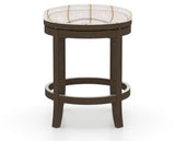 Canadel Stump Too Counter Stool in Hazelnut Washed, OZ Fabric, side view