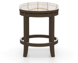 Canadel Stump Too Counter Stool in Hazelnut Washed, OZ Fabric, back view
