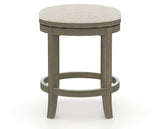 Canadel Stump Too Counter Stool in Shadow, TB Fabric, front view