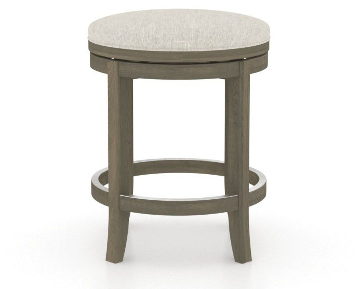 Canadel Stump Too Counter Stool in Shadow, TB Fabric, side view