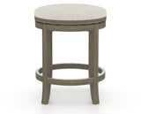 Canadel Stump Too Counter Stool in Shadow, TB Fabric, back view