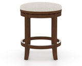 Canadel Stump Too Counter Stool in Cognac Washed, TB Fabric, front view